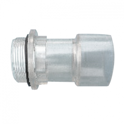 PoolOK Transparenter Rohr-/Schlauch-Adapter AG 1,5" x Klebemuffe 50mm