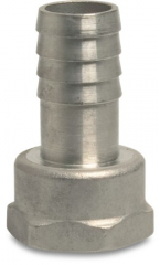Edelstahl Schlaucht?lle mit Sechskant 1/2" x 13 mm