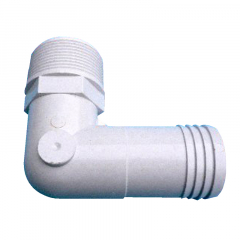 ABS Schlaucht?lle Winkel: AG 1,5" x T?lle 38 mm, 4 Ringe
