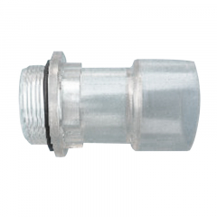 Poolwell Transparenter Rohr-/Schlauch-Adapter AG 1,5" x Klebemuffe 50mm